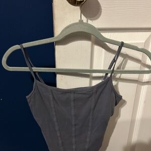 Blue Spaghetti Strap Top